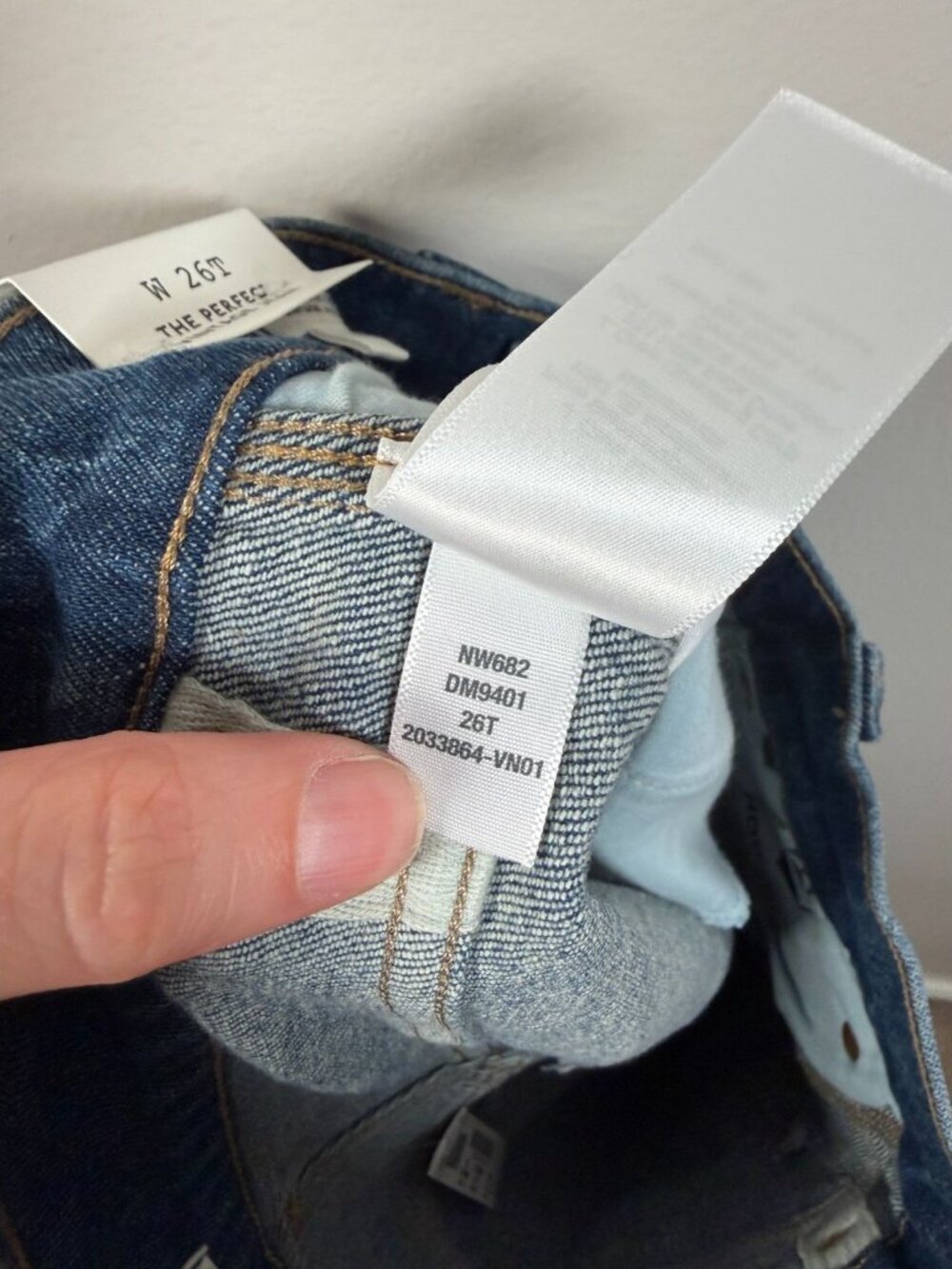 Madewell Perfect Vintage Jeans Size 26 Tall Medium Wash High Waist Denim - Picture 12 of 12